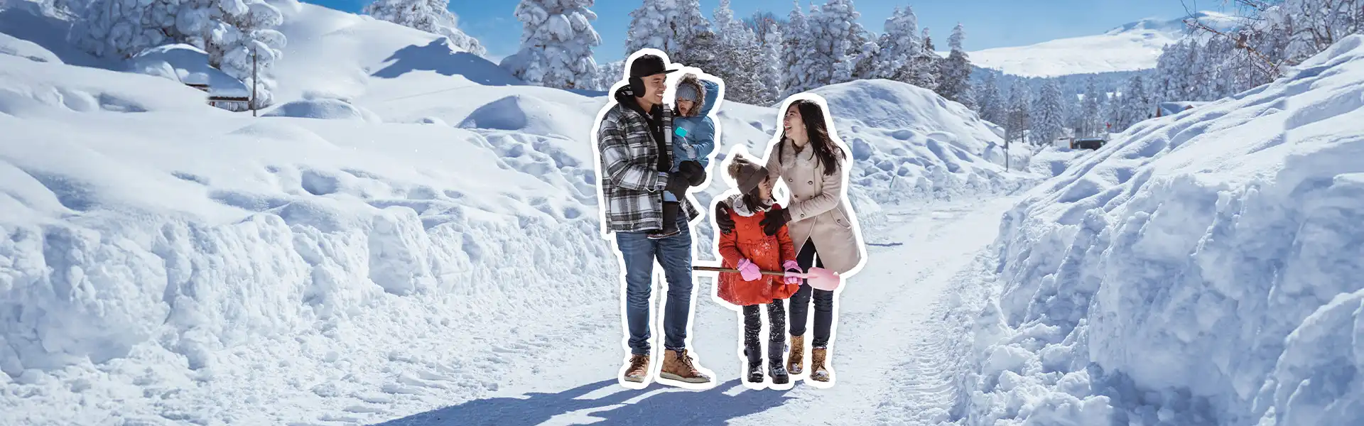 L'hiver Stations Village et bords de mer