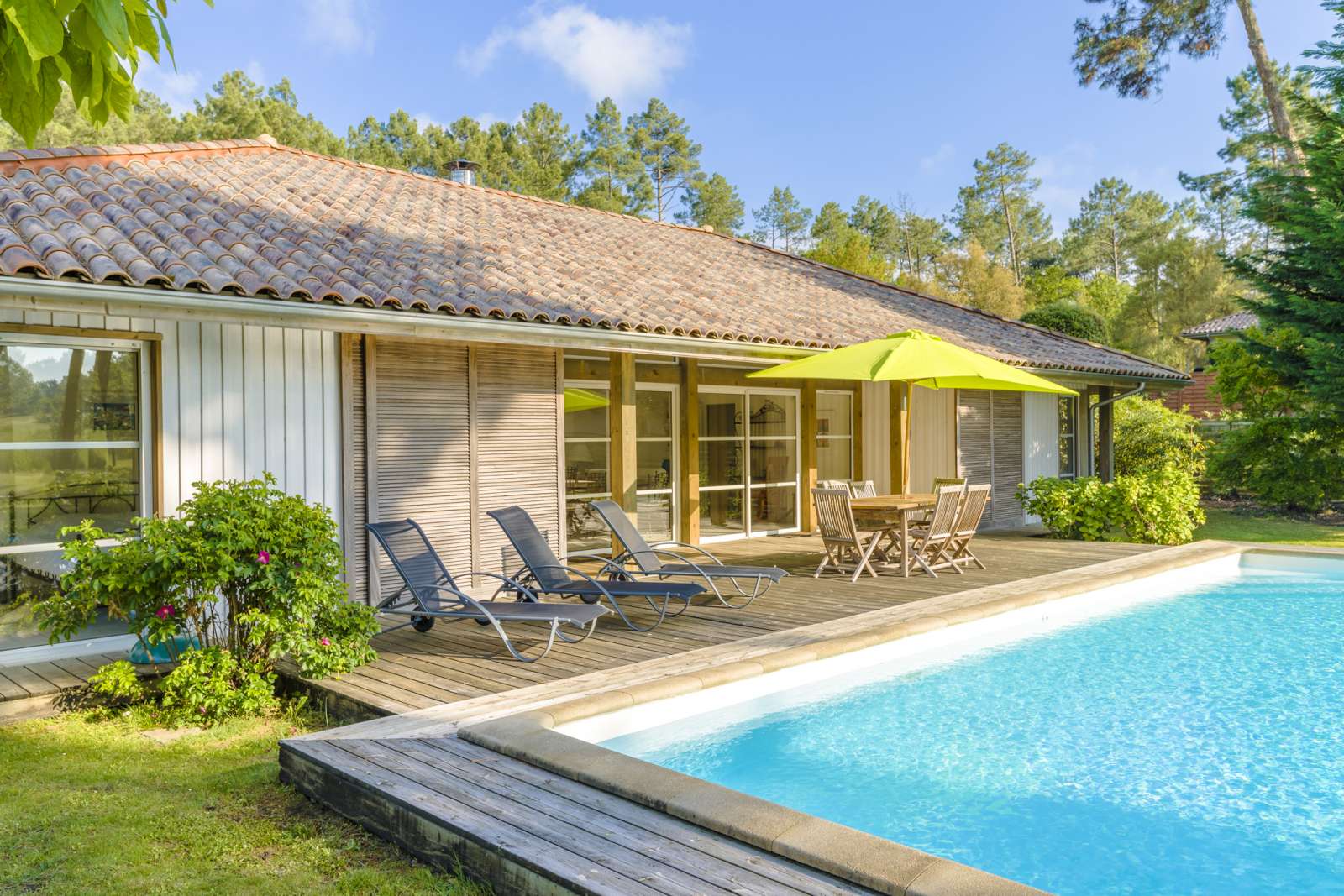 France - Atlantique Sud - Moliets - Résidence de Villas Individuelles avec Piscine Privée Lagrange Vacances La Clairière aux Chevreuils